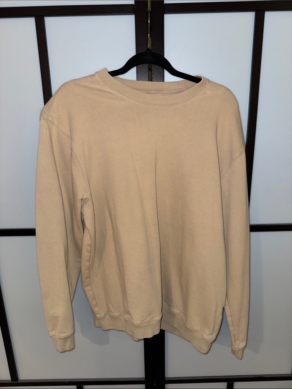 GAP Men's Crewneck Sweatshirt in Beige - Size L